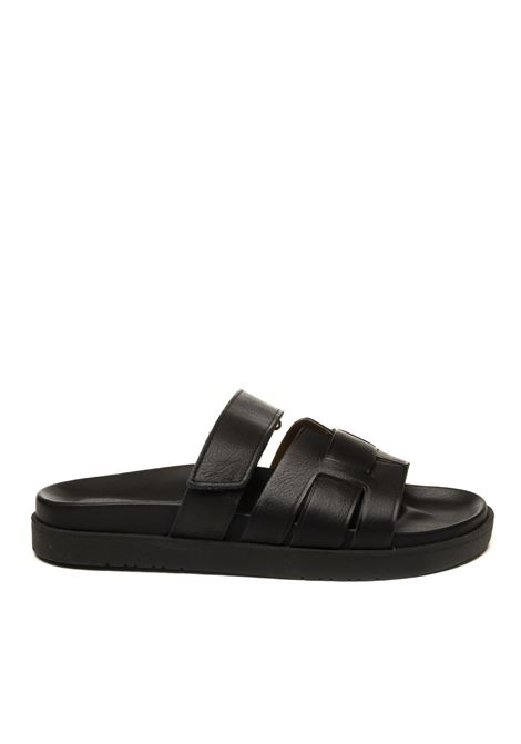 Sandalo assia pelle nero VINCENT VEGA | FB ASSIAVIT-NERO